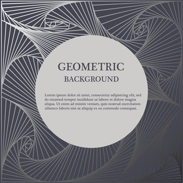 Metallic geometric background.