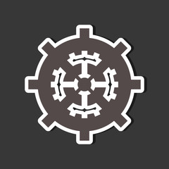 Obraz premium Teamwork wirth gear design, vector illustration