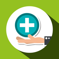 Obraz premium Medical care icon design, vector illustration