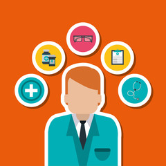 Medical care icon design, vector illustration