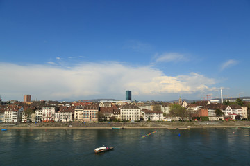 Fototapeta na wymiar River Crossing in Basel