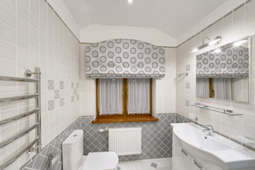 the interior of bathroom
