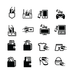 Hand holding a credit icon