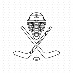 hockey sport design, vector illustration