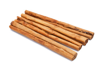 cinnamon stick spice isolated on white background closeup