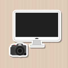 television icon design, vector illustration