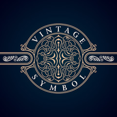 Vintage Decorative Elements Flourishes Calligraphic Ornament