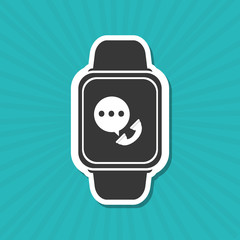 smart watch design, vector illustration