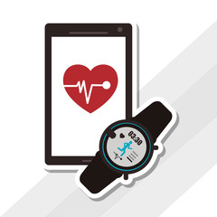 smartphone gadget design, vector illustration