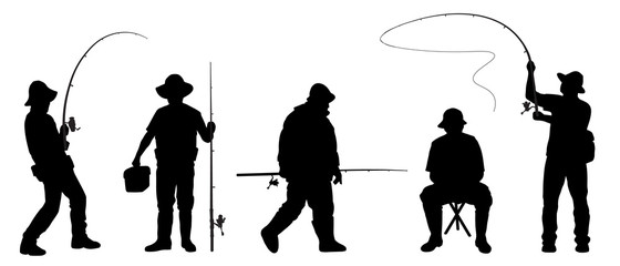 fisherman2 silhouettes