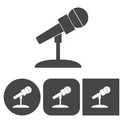Microphone - vector icon