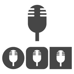 Microphone - vector icon