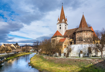 Fortified church of Cristian,Sibiu, Romania