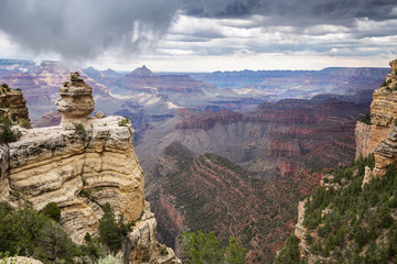 Grand Canyon National Park during a summer rainy day, Arizona, USA