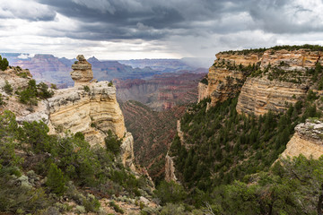 Grand Canyon National Park during a summer rainy day, Arizona, USA