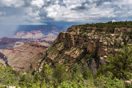 Grand Canyon National Park during a summer rainy day, Arizona, USA