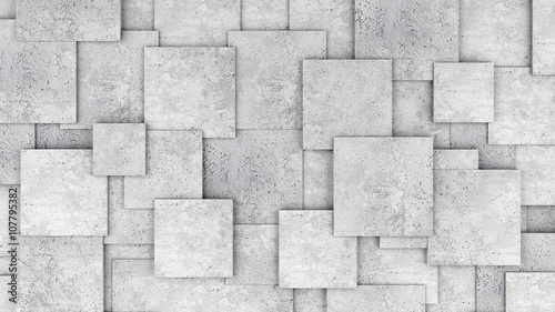 "Concrete 3d cube wall as background or wallpaper. 3D ...