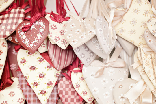 Shabby chik hearts