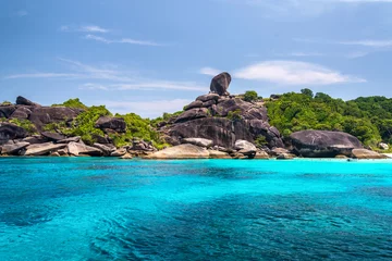 Foto op Canvas Beautiful sea and blue sky at Similan island, Andaman sea, Thail © martinhosmat083