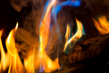 Blue Turquoise Flame
