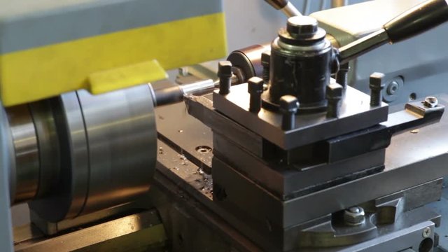 turning lathe. Footage