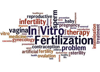 Fototapeta premium In Vitro Fertilisation, word cloud concept 7