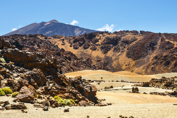 View of the Volcano El Teide in Tenerife, Canary Islands, Spain