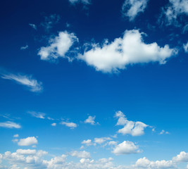 Blue sky with clouds