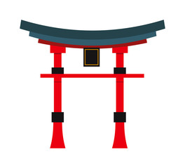 Beautiful china travel landmarks chinese temple vector. 