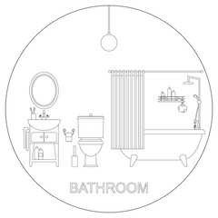 Bathroom interior. - 107805325