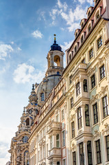 Fototapeta na wymiar Residential buildings in Baroque style