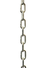 metal chain on white background