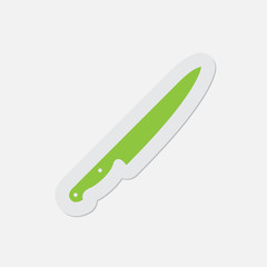 simple green icon - kitchen knife