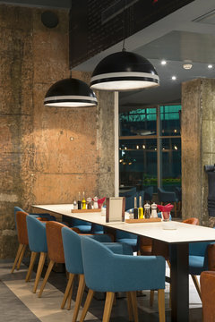 Modern restaurant with new renovated interior