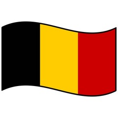 Fototapeta premium Flag of Belgium