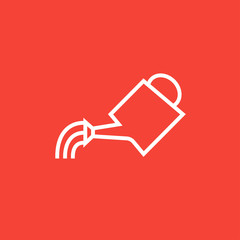 Watering can line icon.