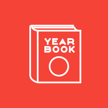 Yearbook line icon.
