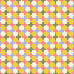 abstract seamless retro geometric pattern illustration
