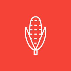 Corn line icon.