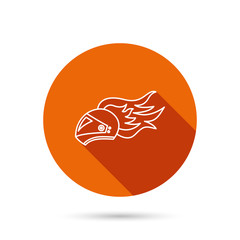 Helmet on fire icon. Motorcycle sport sign.