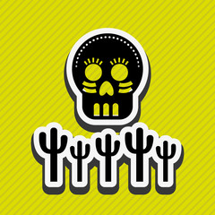 mexican culture icon design 