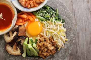 Bibimbap korean food