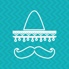 mexican culture icon design 