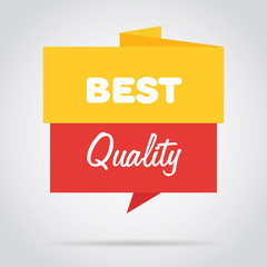 Badge isolated vector in flat design style. Colorful abstract badge or label.