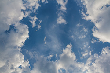 Clouds with blue sky