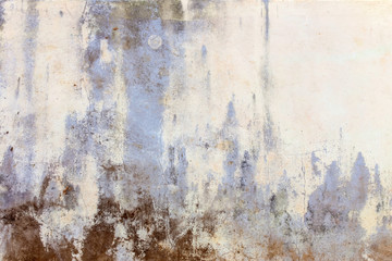 Eroded old plaster at a wall