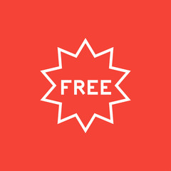 Free tag line icon.