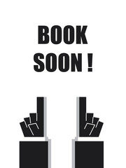 BOOK SOON typography 