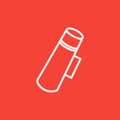 Thermos line icon.