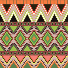 Geometric ethnic pattern. Vector illustration
